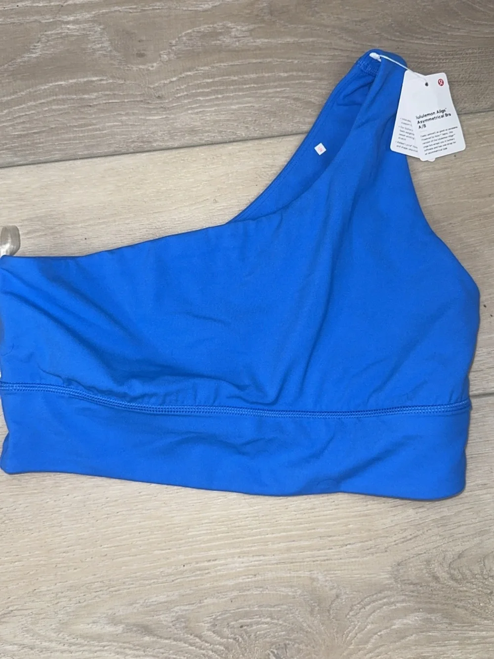 lululemon athletica Align Asymmetrical Bra in Cobalt Blue